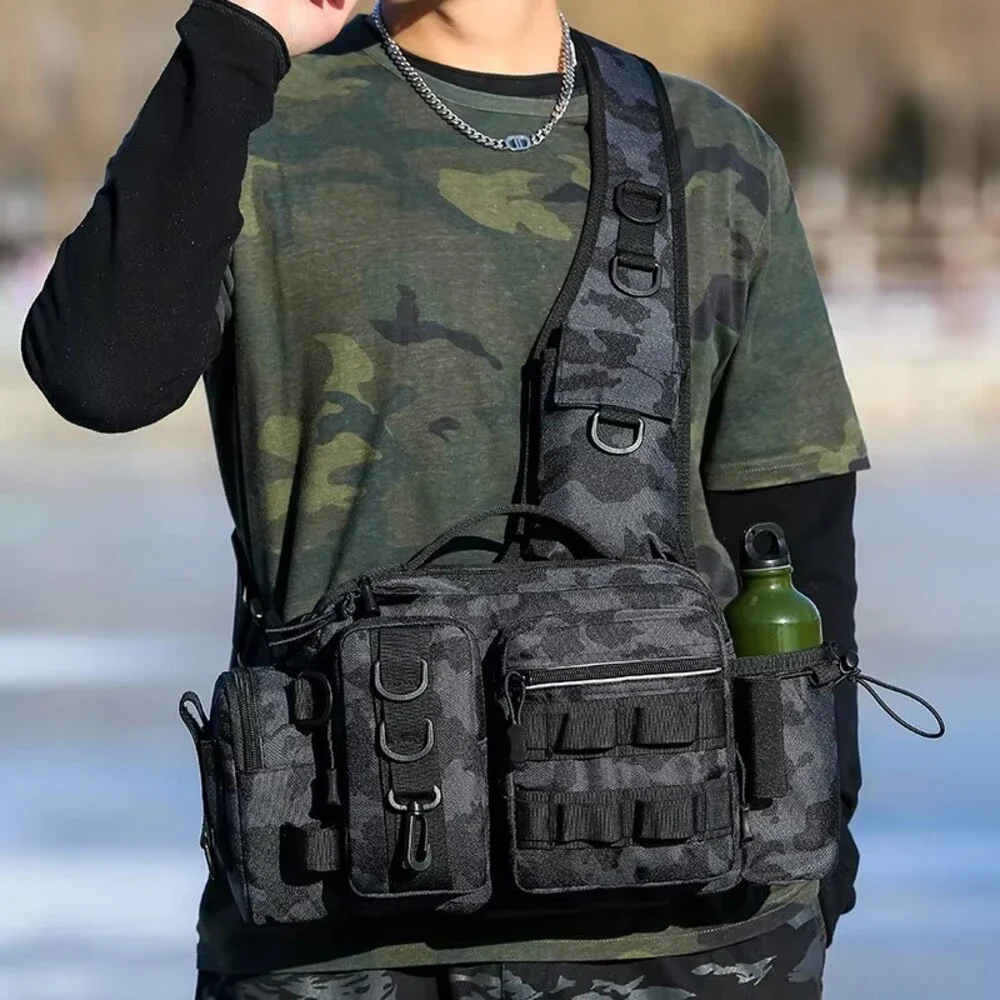 Sling Lure Fishing Tackle Bag Shoulder Pack Case Tackle Waist Fanny Bag